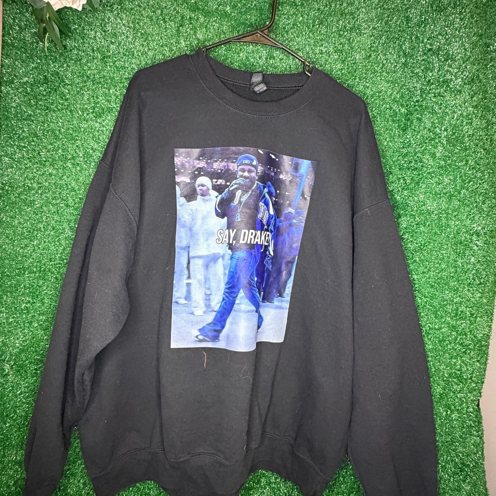 Kendrick Lamar Say Drake Keep Them Away From Me Black Sweatshirt Gildan 2XL